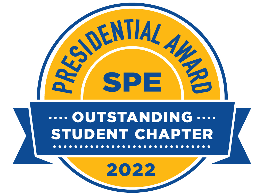 2022 SPE Presidential Award for Outstanding Student Chapter badge
