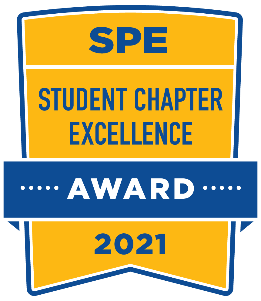 2021 SPE Student Chapter Excellence Award badge
